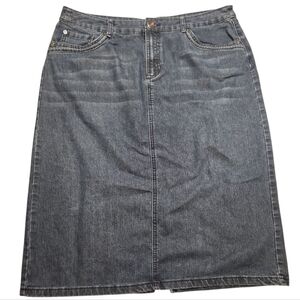 Christopher & Banks Denim Pencil Skirt - 16